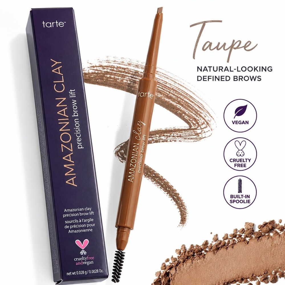 Tarte Amazonian Clay Precision Brow Lift Pencil Taupe 0.028 oz New Sealed